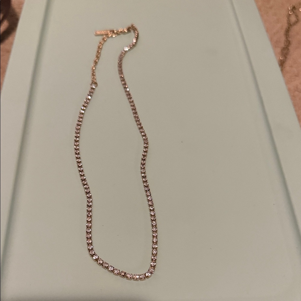 Sugarfix Elegant Gold Sparkly Necklace